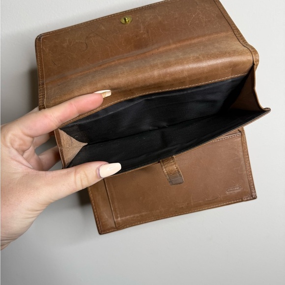 vintage Coach mahogany Bedford combo wallet with a checkbook holder - Picture 8 of 8